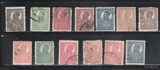 Румыния-1920, (Мих.251-263)  гаш. , Стандарт, Король Карл I ,(полная серия)