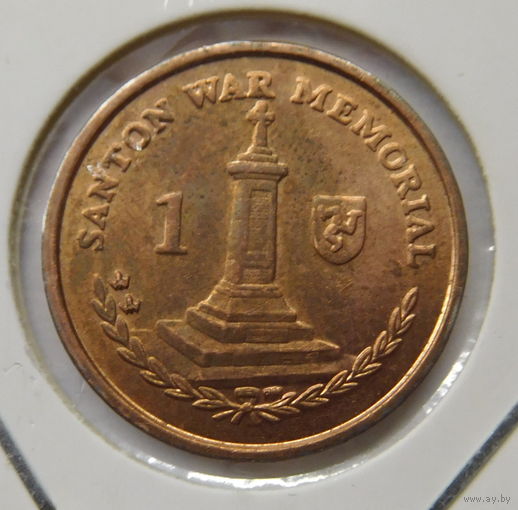 Остров Мэн 1 пенни 2015 г