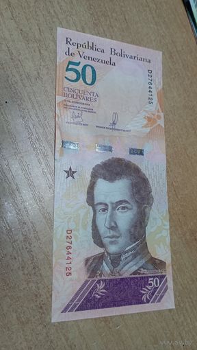 50 боливаров 15,01,2018 года Венесуэлы **27644125   (Разные даты выпуска)