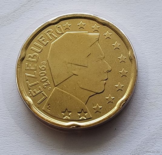 Люксембург 20 евроцентов, 2006 из официального набора BU