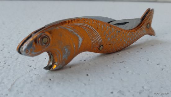 Советский складной карманный нож Рыбка СССР