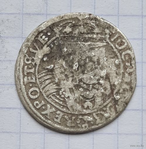 Шестак 1662 год. 6 грошей.