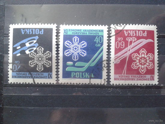 Польша 1956 Зимние игры студентов ,полная сер, Михель 8,5 евро