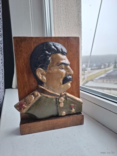 Барильеф сталин металл