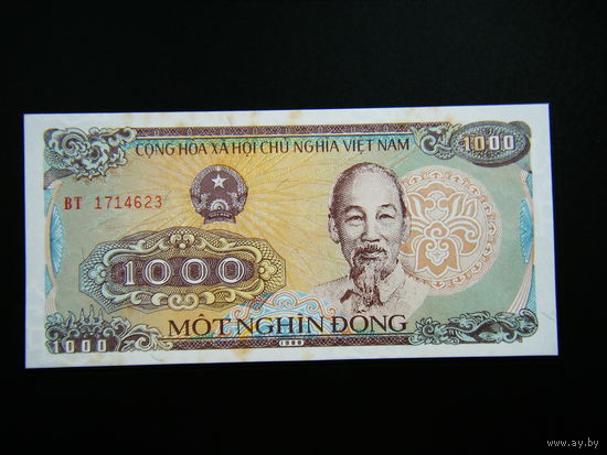 Вьетнам 1000 ДОНГ 1988г.