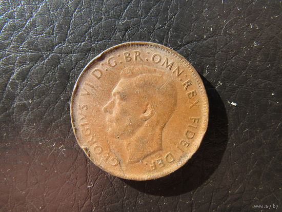 Австралия.1 пенни.1950. С 20 копеек. Распродажа коллекции. Смотрите другие лоты.