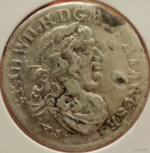 Фридрих Вильгельм Первый. 1682. Шесть грошей. Аукцион с рубля без минимальный цены