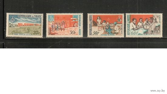 Нигер-1964 (Мих.72-75) **  , Автомобили, Медицина  (полная серия)