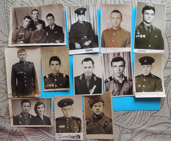 Фото студийные "Солдаты", СССР, 12 шт.