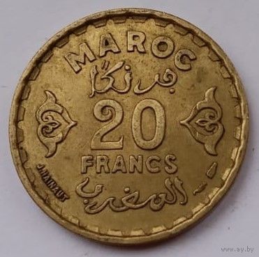 Марокко 20 франков 1371 1952 год