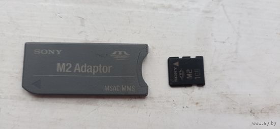Карта памяти Memory stick 1Gb с адаптером