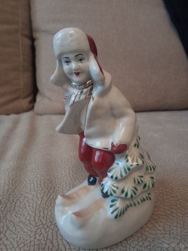 Статуэтка Лыжник Полонне КЛЕЙМО