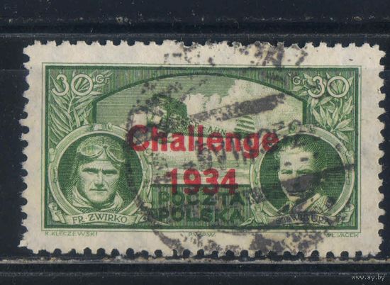Польша Респ 1934 4-й Международный конкурс туристических самолетов FAI "Вызов 1934" Варшава Надп #269