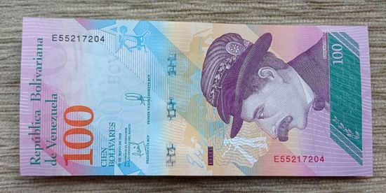 Werty71 Венесуэла 100 боливаров 2018 UNC банкнота