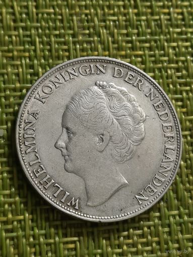 Нидерландская Индия 1 гульден 1943 г ( Вильгельмина )
