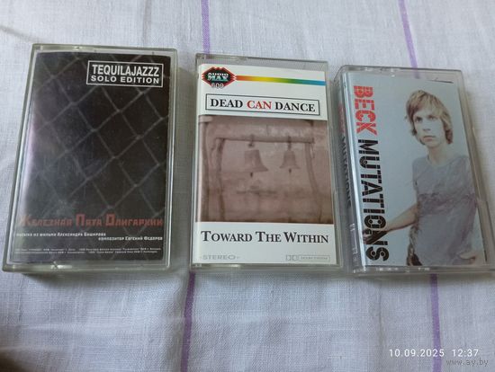Кассеты Tequilajazzz, Dead can dance, Beck из коллекции