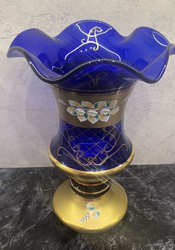Ваза Bohemia Crystal Изабелла Топаз