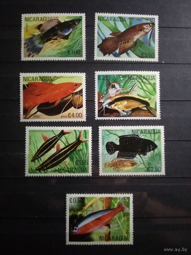 Никарагуа 1981 г. Рыбы.