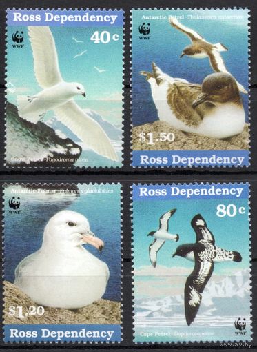 Земля Росса 1997. Фауна моря. Птицы. 4 марки (50-53)