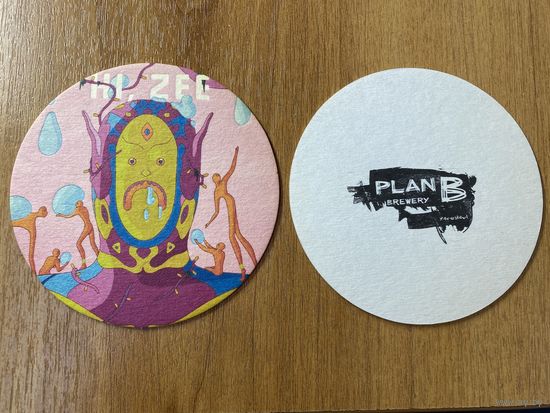 Подставка под пиво пивоварни PLAN B brewery /Россия/ No 10