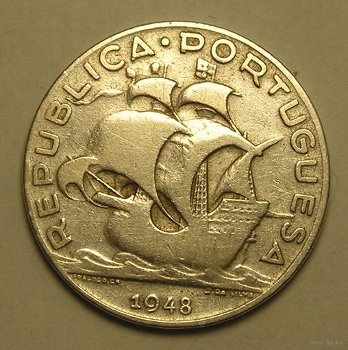 Португалия, 5 Эск. 1948 Серебро
