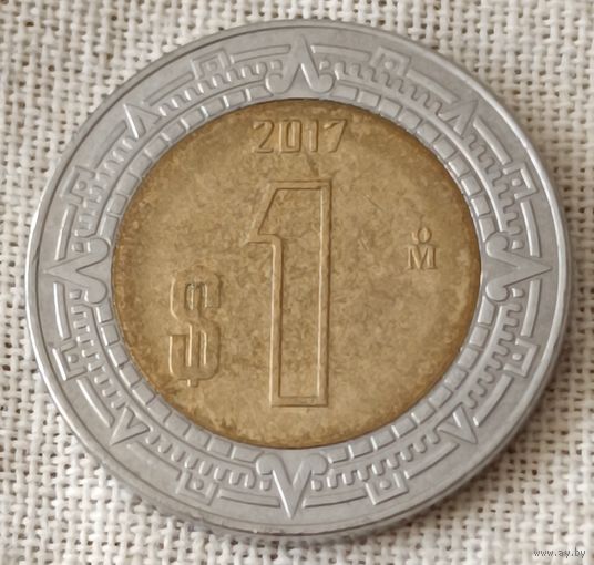 Мексика. 1 песо 2017 года.