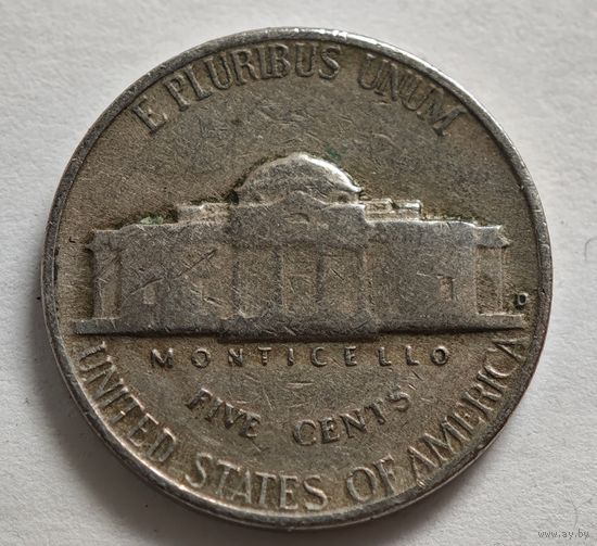 1951 год США 5 центов