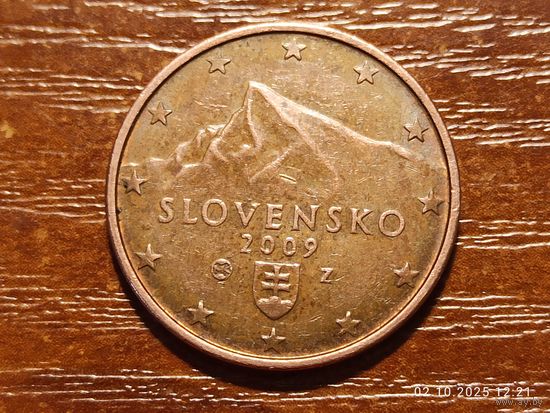 Словакия 5 евроцентов 2009