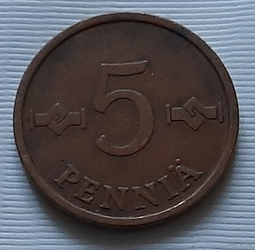 5 пенни 1963 г. Финляндия