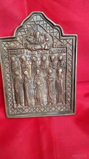 Меднолитая Икона  . Торги с рубля