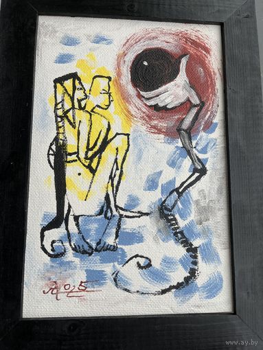 Панно акрил картон