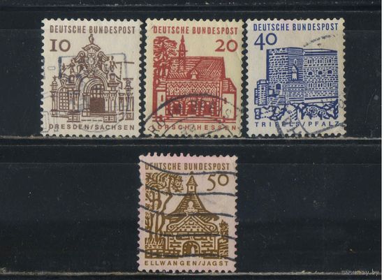 Германия ФРГ 1964 Исторические архитектурные памятники (I) Стандарт #454,456-8