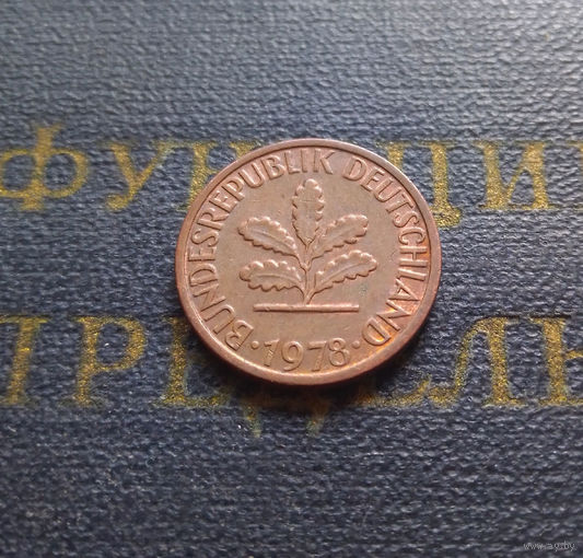 1 пфенниг 1978 (F) Германия ФРГ #06 XF