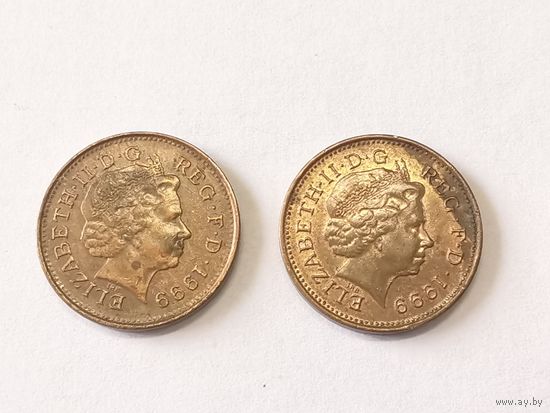 1 пенни, Великобритания 1999 г.