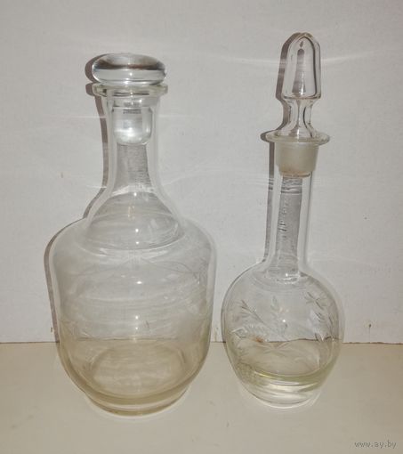 Графины 1,75 и 0,75 л, СССР, одним лотом