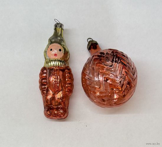 Елочные игрушки СССР космонавт шар цена за все К.19