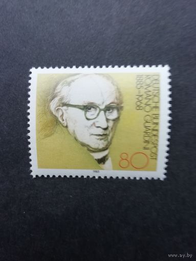 ФРГ 1985 Марка "100 лет со дня рождения богослова Романо Гуардини" (чистая**) Mi.1237 каталог 1.60 евро