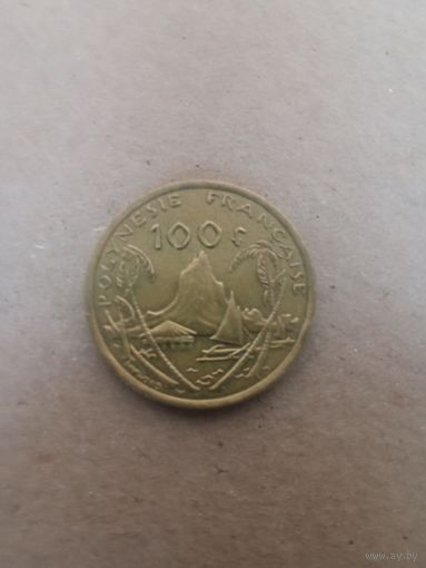 100 франков французская Полинезия