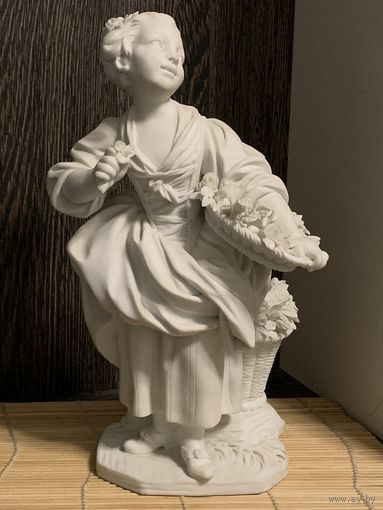 Фарфор Sevres, люксовая бисквитная фарфоровая статуэтка, 1966