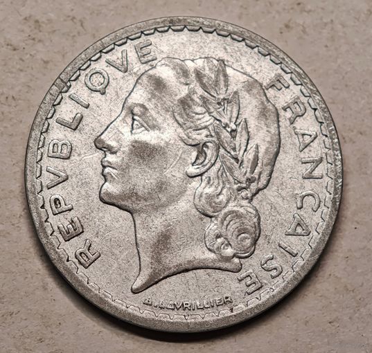 1945 год 5 франков Франция