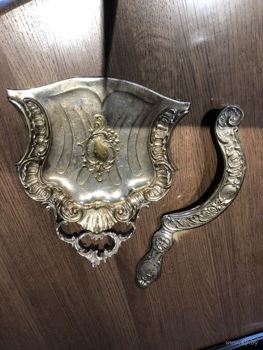 Старинный столовый совок со щеткой царизм