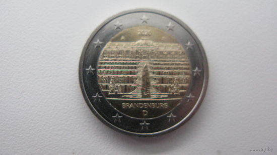 Германия 2 евро 2020 D ( Брандербург )