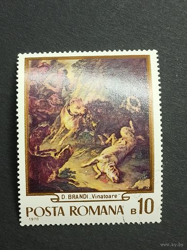 Румыния 1970. Охота в живописи. Картины из румынских музеев