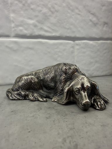 Статуэтка Лежащий сеттер. Касли.  Распродажа коллекции!!!