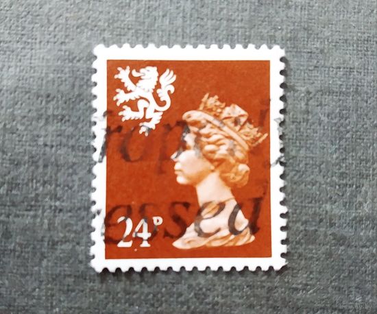 Марка Великобритания ( Шотландия ) 1989 год Королева