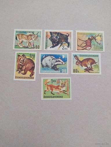 Чехословакия серия марок 1966 г. Фауна.