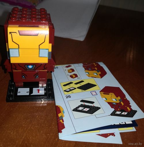 Лего (Lego) brickheadz Железный человек (аналог)
