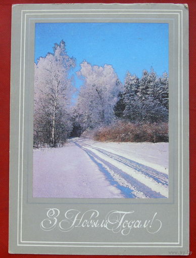 З новым годам! Чистая. 1989 года. 1344.