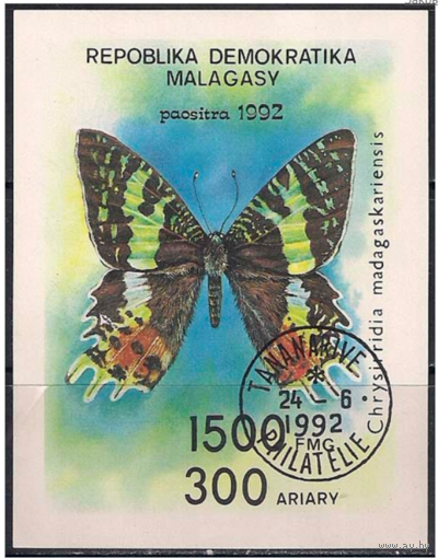 Мадагаскар 1992 Бабочки Блок