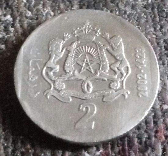 2 дирхама, Марокко 2002 г.